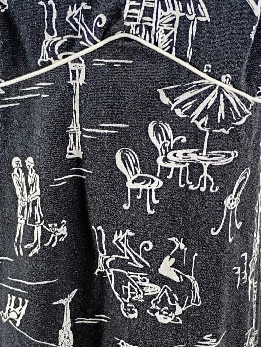 KSL Black and White Printed Midi Dress - Women Size 18W